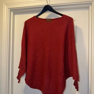 Kerisma Womens Rich Red Crew Neck Sweater